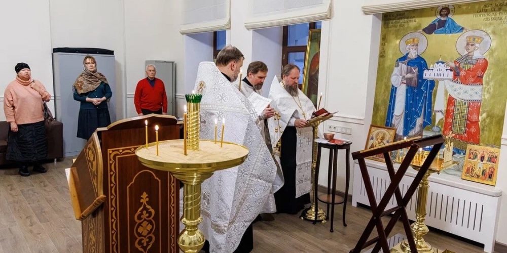 Панихида в домовом храме МГТУ им. Баумана